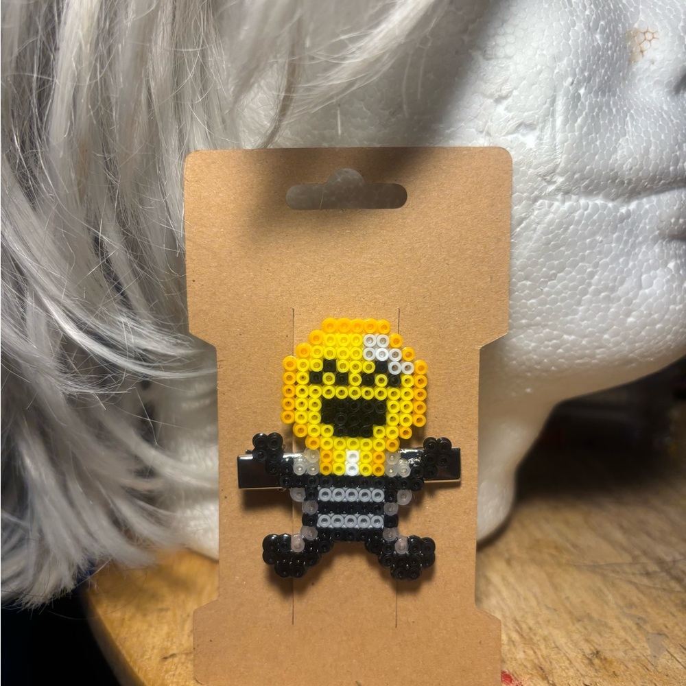 Perler Bead Hair Clip